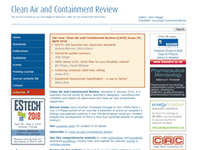 Tablet Screenshot of cleanairandcontainment.com